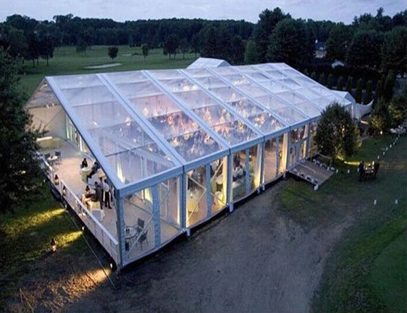 Gran tienda de Marquee temporal de aluminio transparente al aire libre